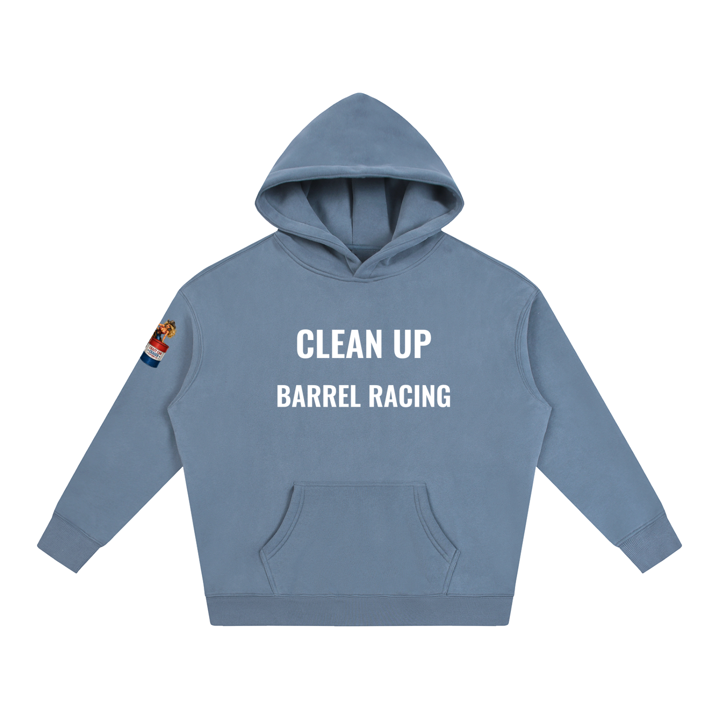 CLEAN IT UP Oversize Fleeced Hoodie