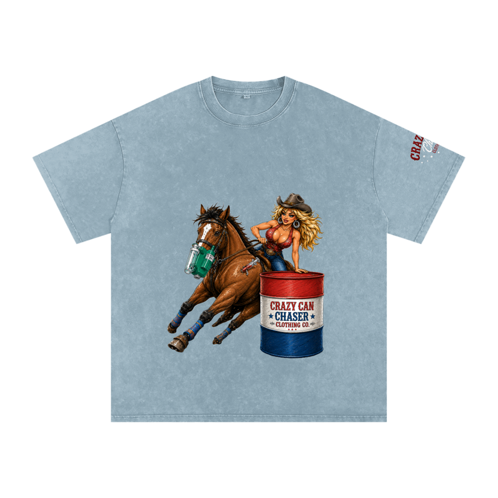 Barrel Betty Snow Washed Oversized Cotton T-Shirt