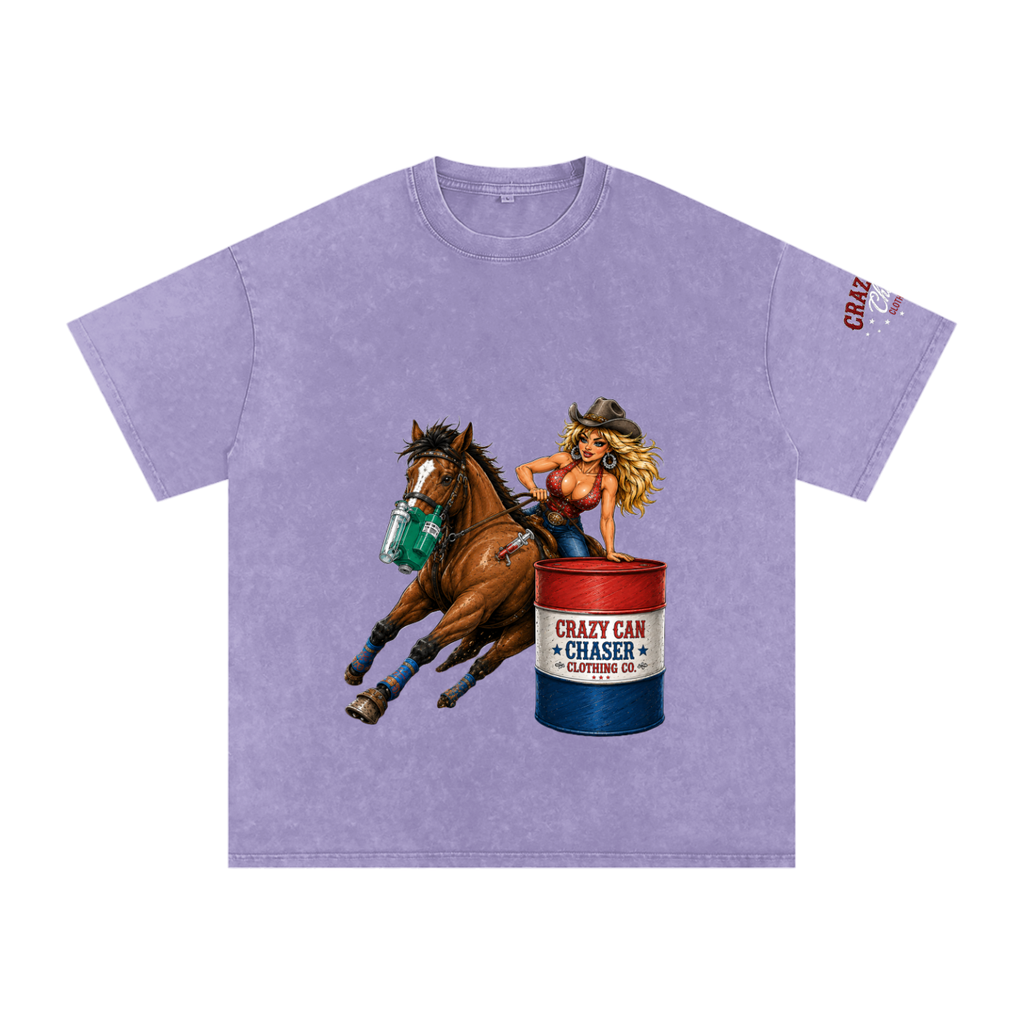 Barrel Betty Snow Washed Oversized Cotton T-Shirt