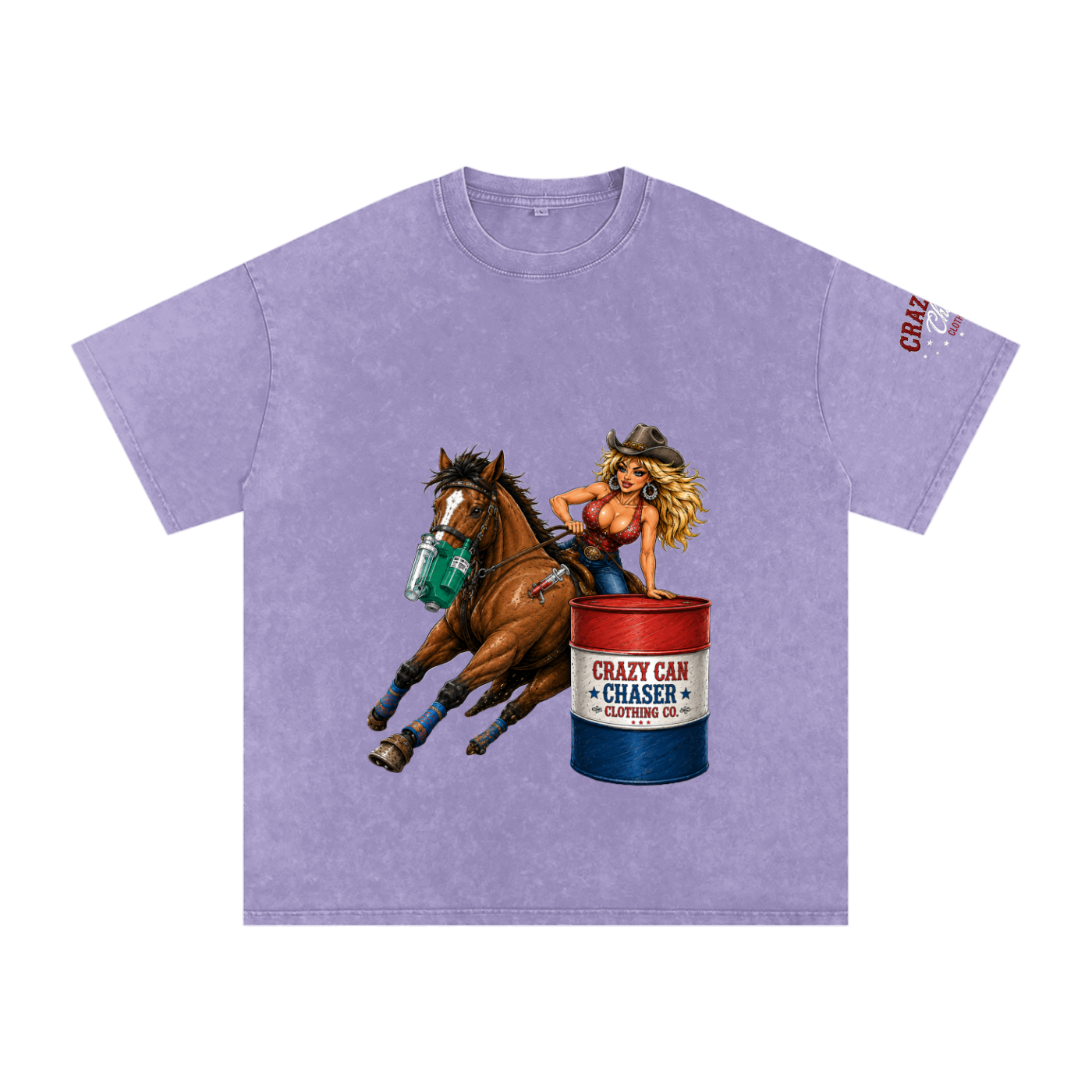 Barrel Betty Snow Washed Oversized Cotton T-Shirt
