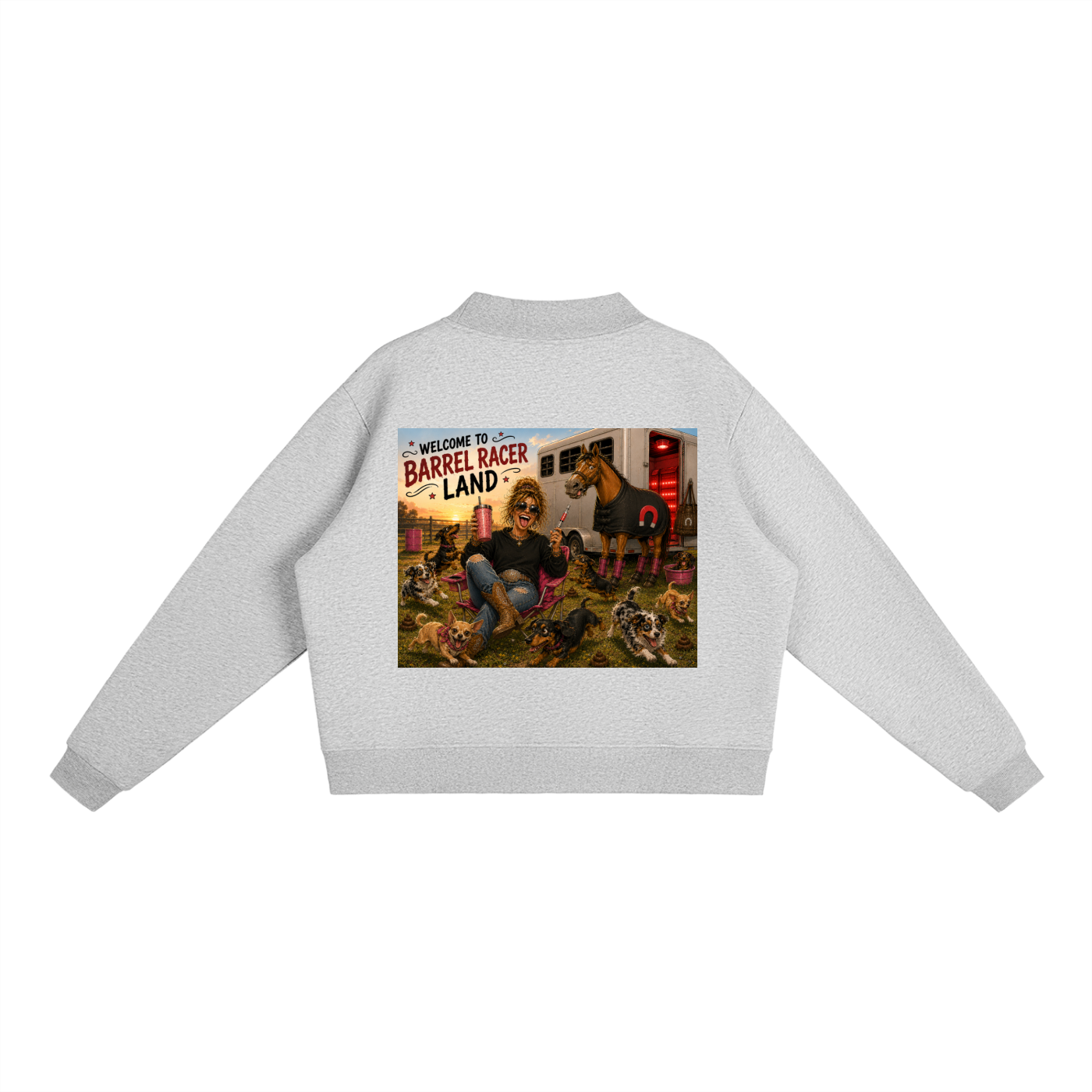 CCC Essential Fleece Mock-Neck Crew Sweatshirt