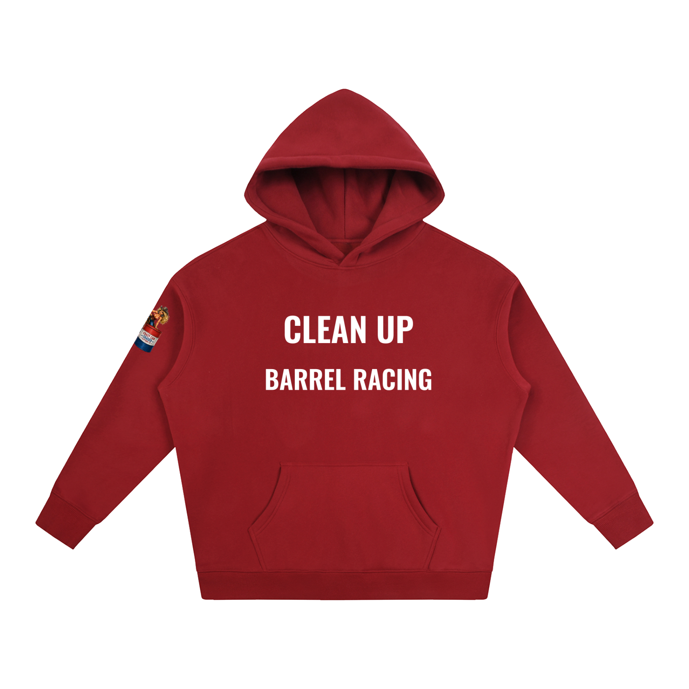 CLEAN IT UP Oversize Fleeced Hoodie