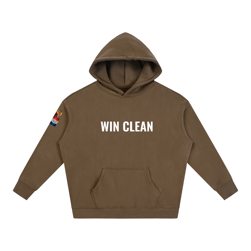 WIN CLEAN Oversize Fleeced Hoodie