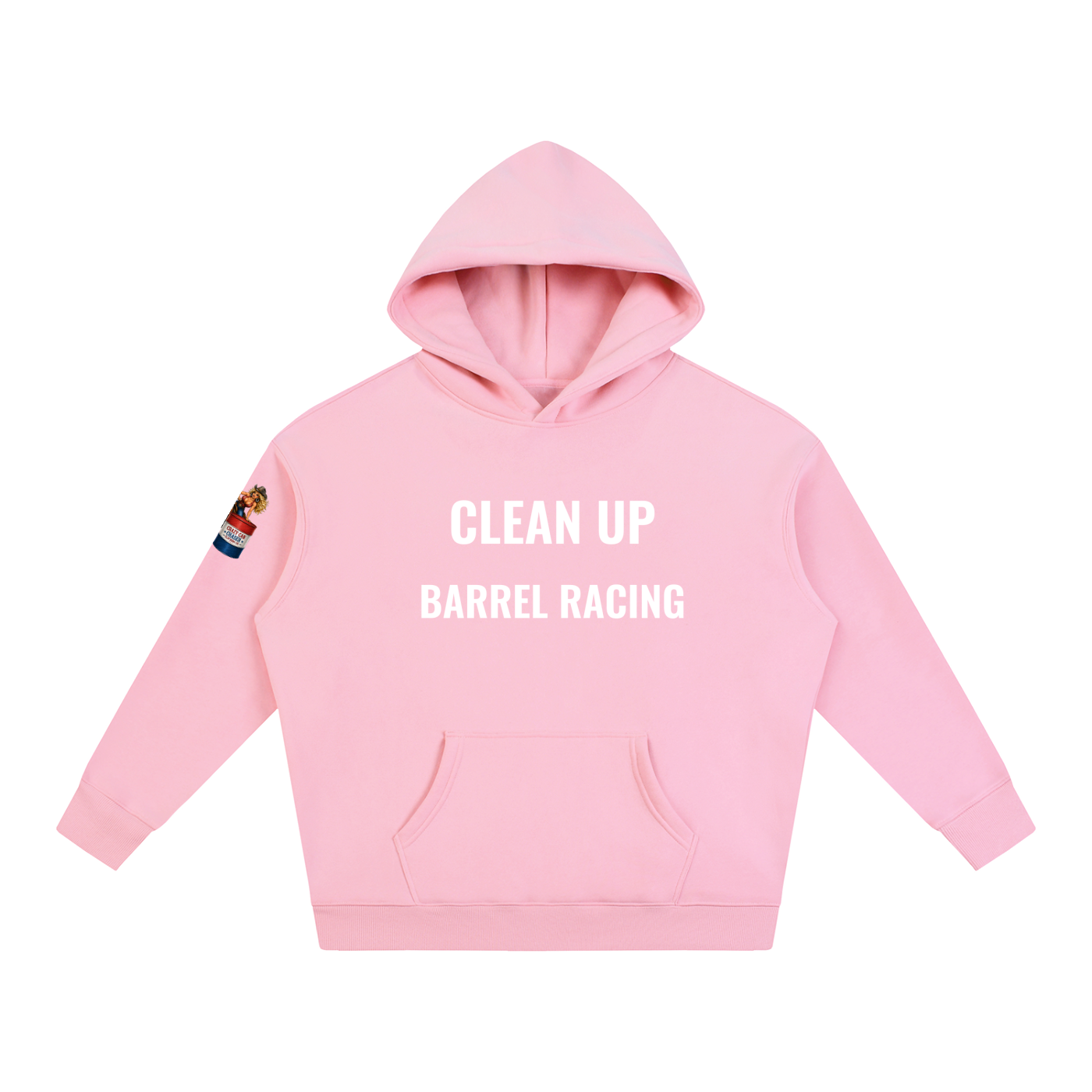 CLEAN IT UP Oversize Fleeced Hoodie