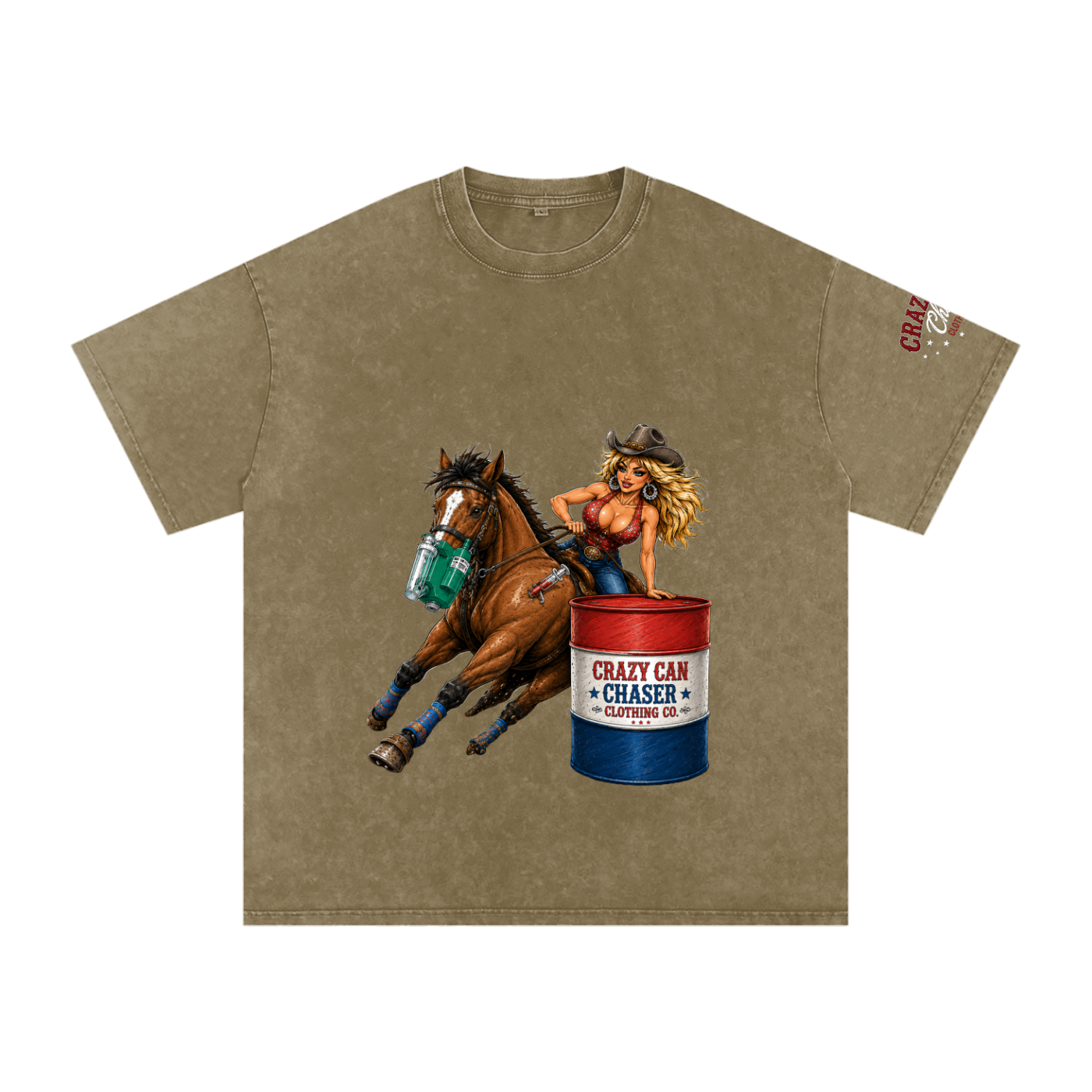 Barrel Betty Snow Washed Oversized Cotton T-Shirt
