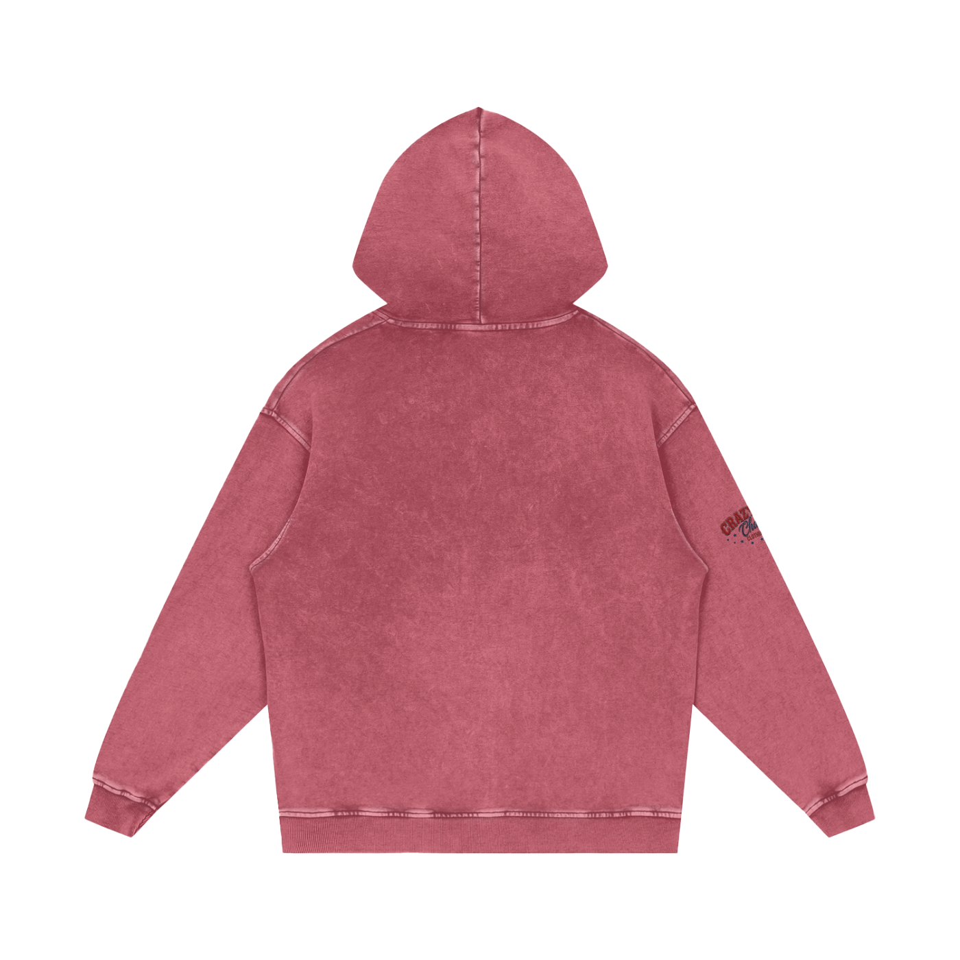 LIKE A BARREL HORSE Snow Washed Loose Cotton Hoodie
