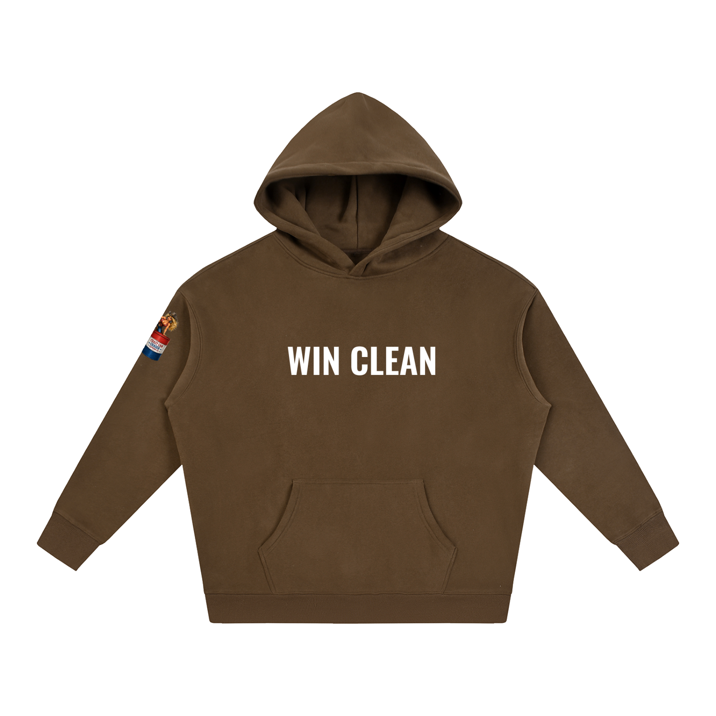 WIN CLEAN Oversize Fleeced Hoodie