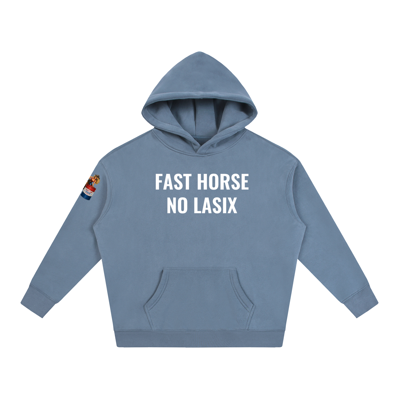 FAST HORSE Oversize Fleeced Hoodie