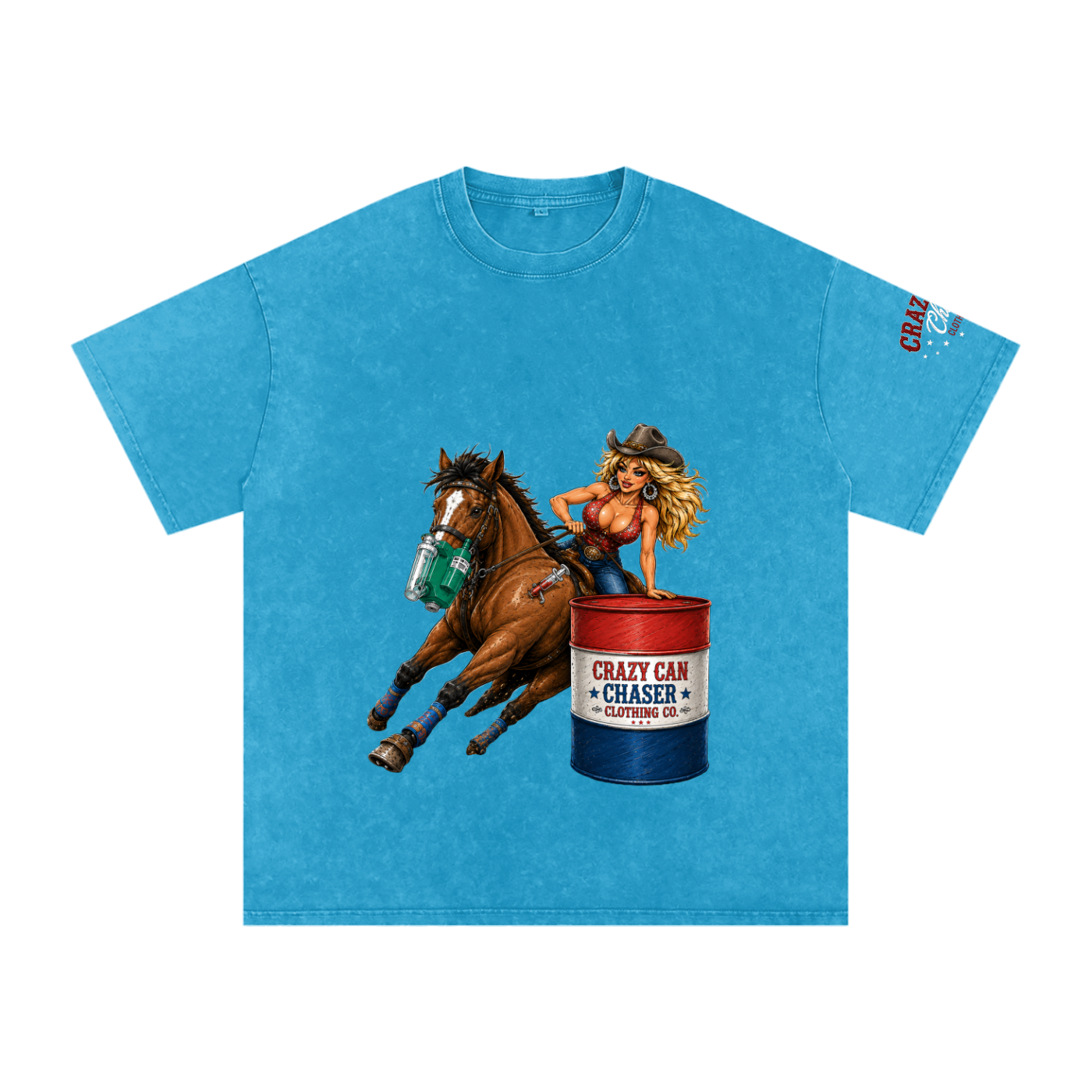 Barrel Betty Snow Washed Oversized Cotton T-Shirt