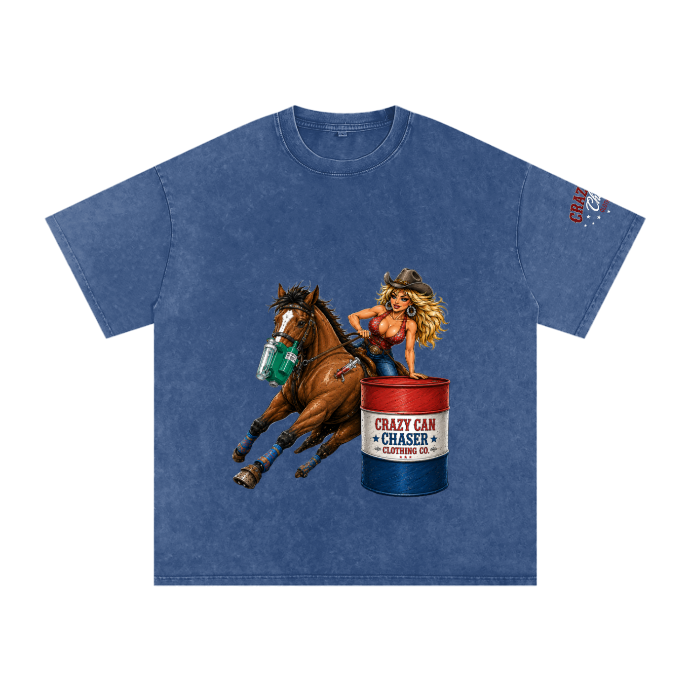 Barrel Betty Snow Washed Oversized Cotton T-Shirt