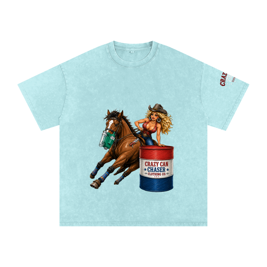 Barrel Betty Snow Washed Oversized Cotton T-Shirt