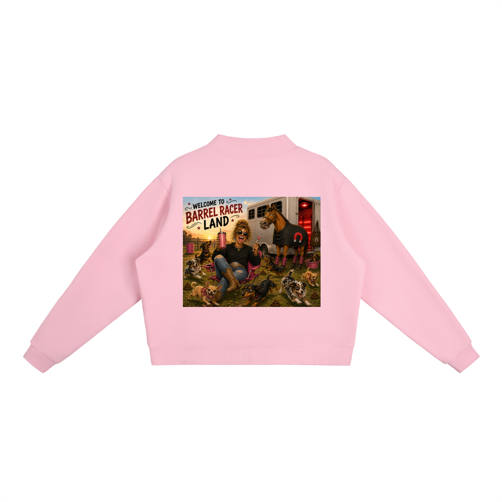CCC Essential Fleece Mock-Neck Crew Sweatshirt
