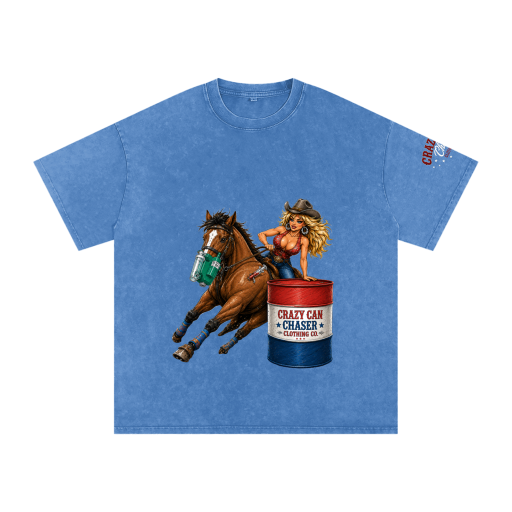 Barrel Betty Snow Washed Oversized Cotton T-Shirt