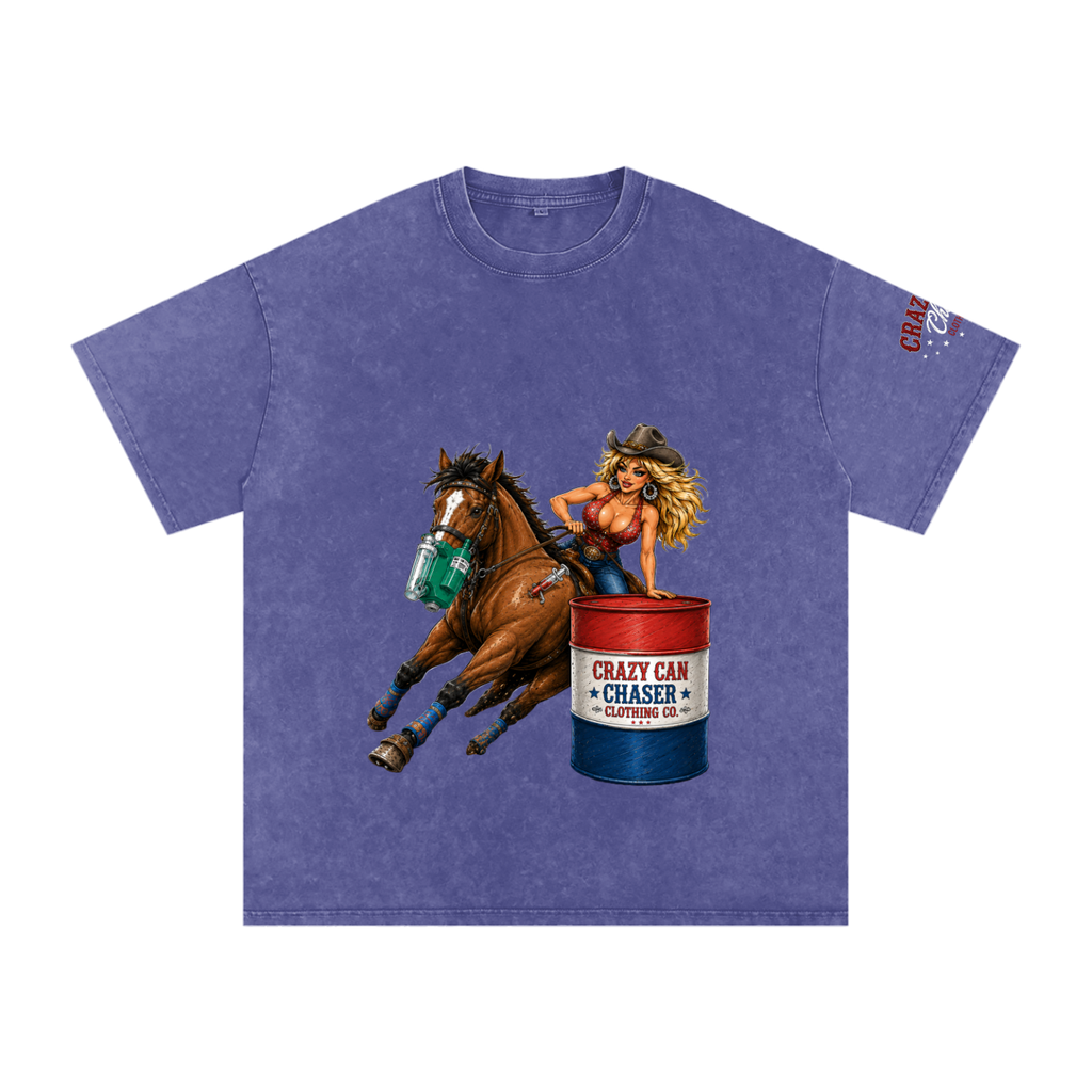 Barrel Betty Snow Washed Oversized Cotton T-Shirt