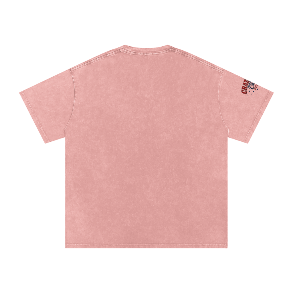 LIKE A BARREL HORSE Snow Washed Oversized Cotton T-Shirt