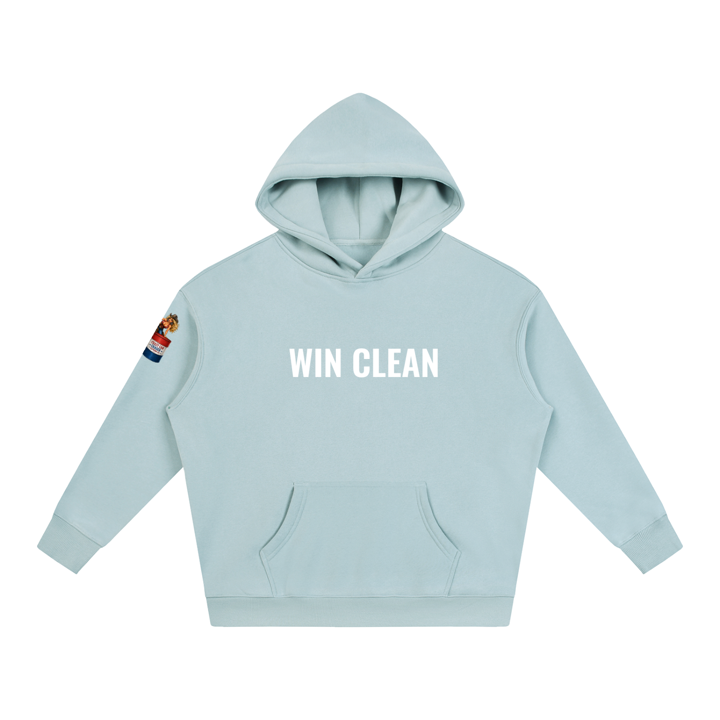 WIN CLEAN Oversize Fleeced Hoodie