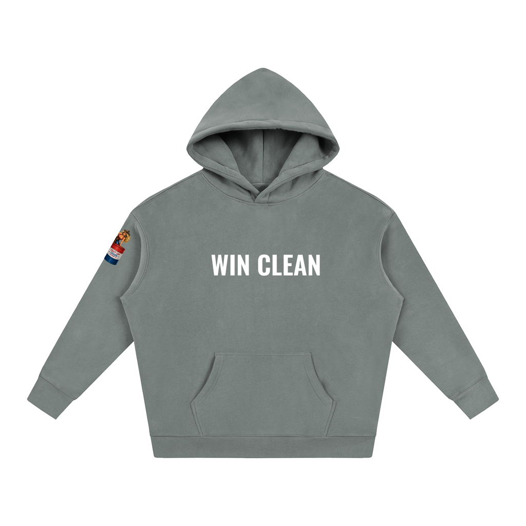 WIN CLEAN Oversize Fleeced Hoodie
