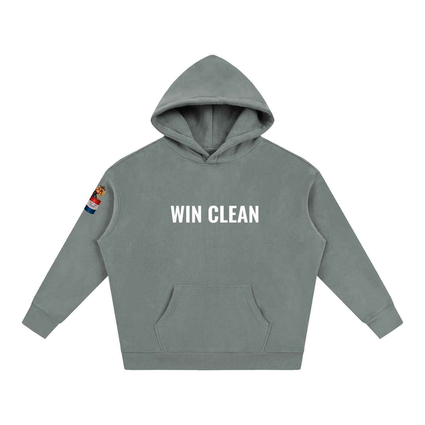 WIN CLEAN Oversize Fleeced Hoodie