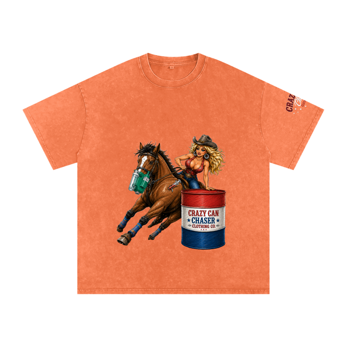 Barrel Betty Snow Washed Oversized Cotton T-Shirt