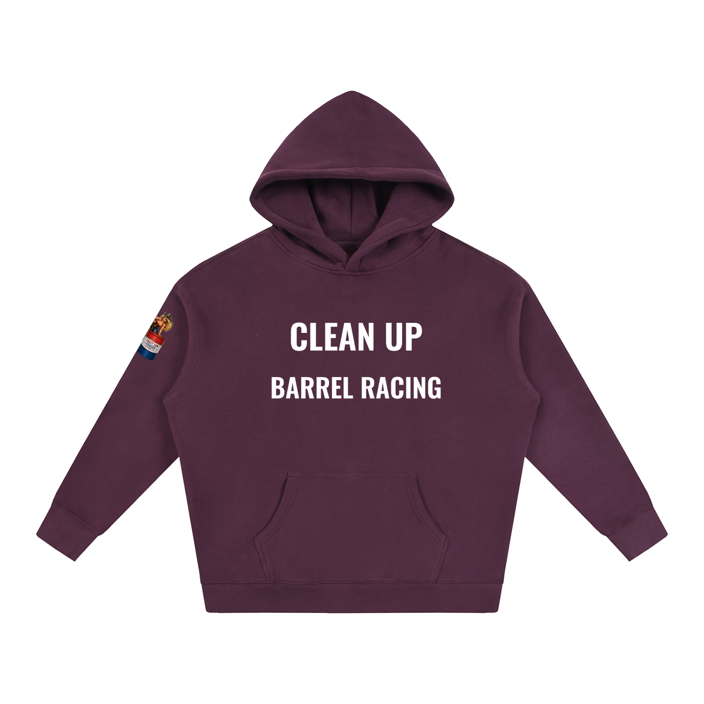 CLEAN IT UP Oversize Fleeced Hoodie