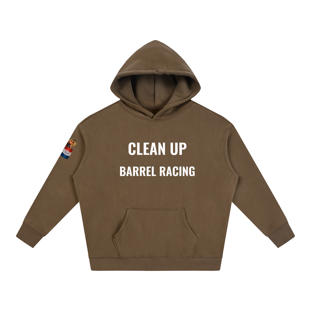 CLEAN IT UP Oversize Fleeced Hoodie