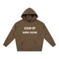 CLEAN IT UP Oversize Fleeced Hoodie