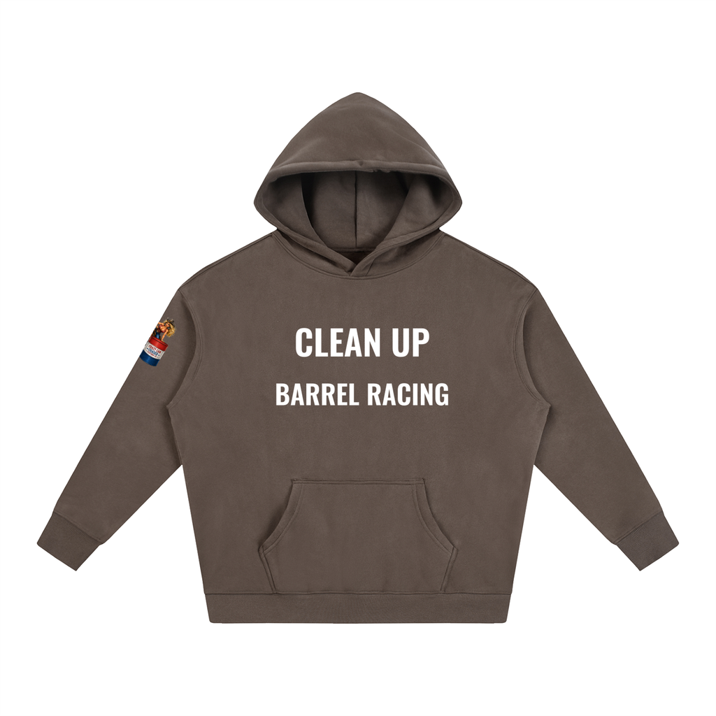 CLEAN IT UP Oversize Fleeced Hoodie