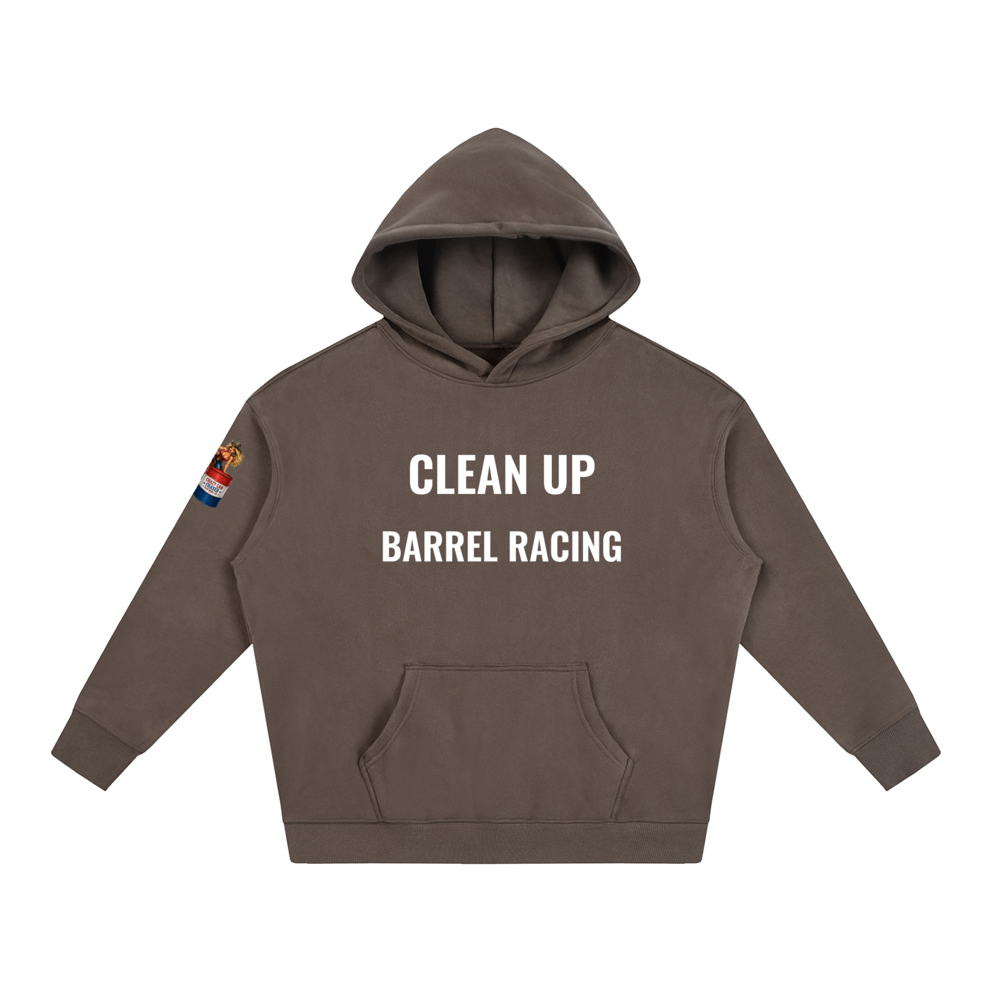CLEAN IT UP Oversize Fleeced Hoodie