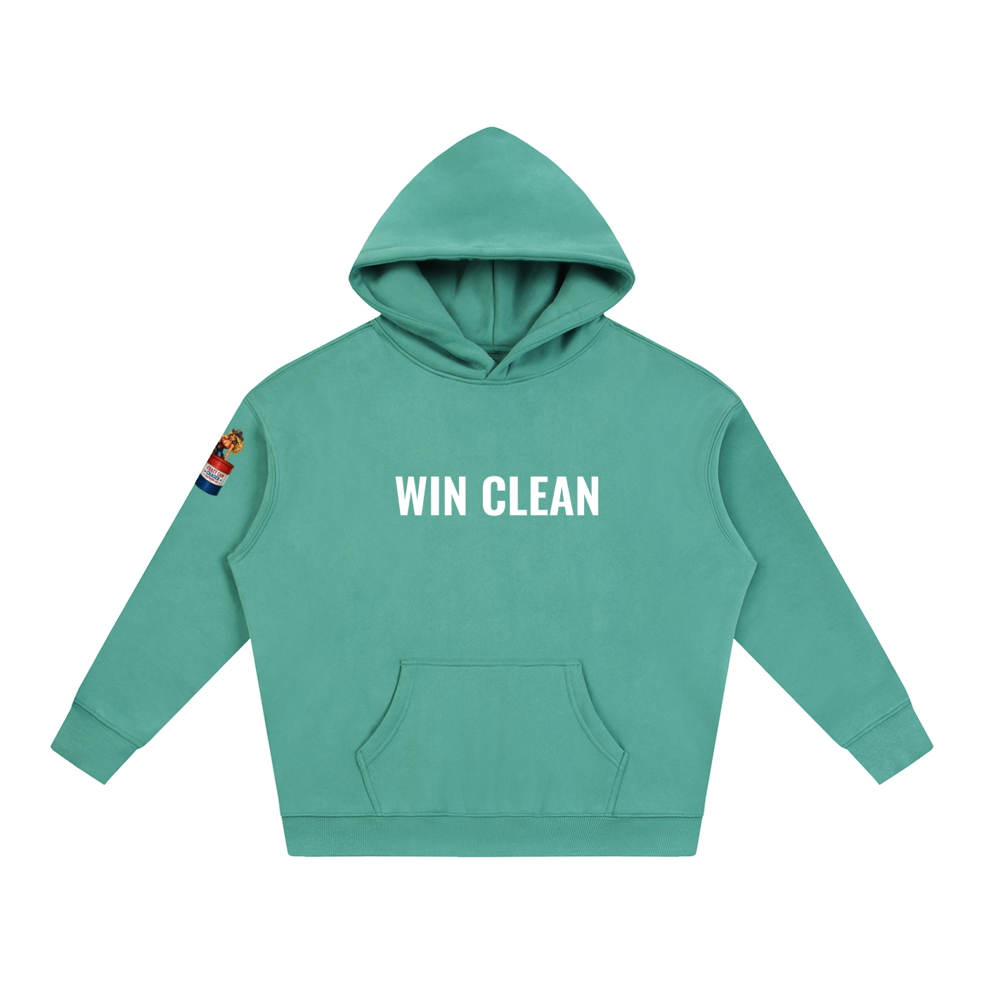 WIN CLEAN Oversize Fleeced Hoodie