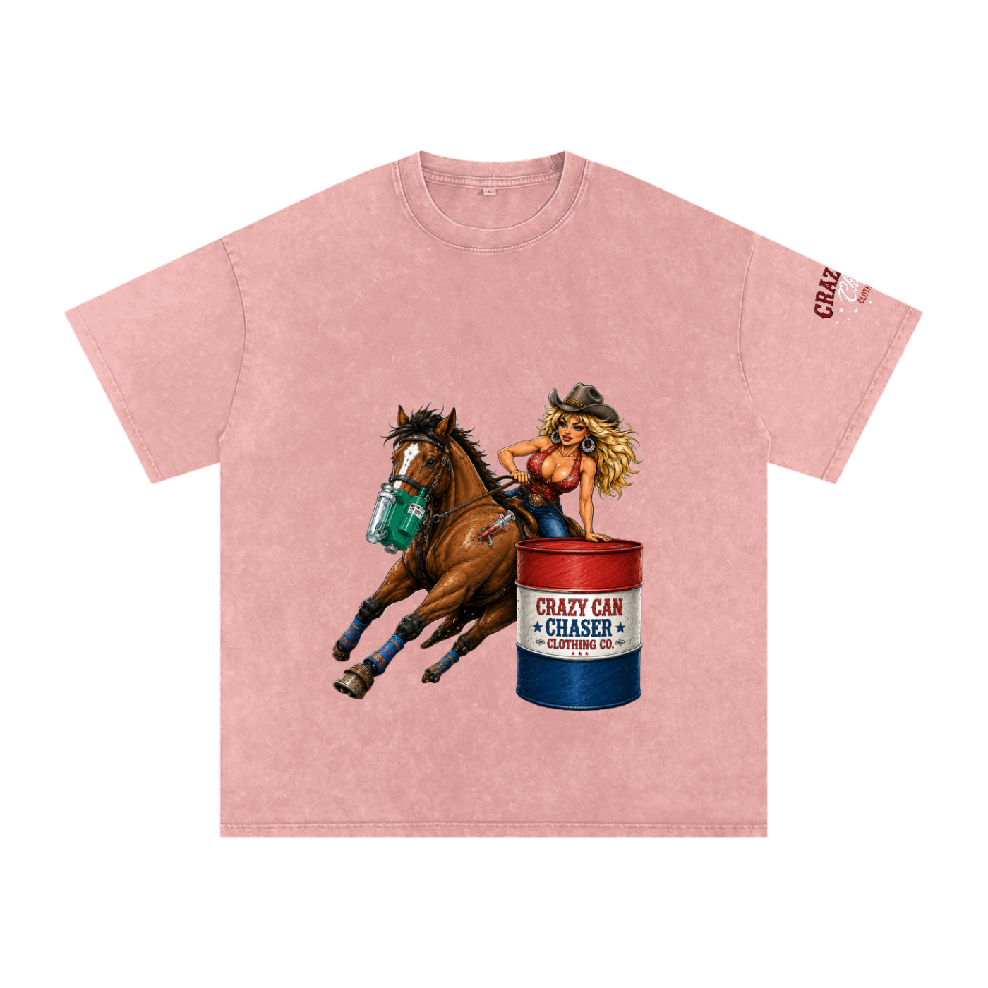 Barrel Betty Snow Washed Oversized Cotton T-Shirt