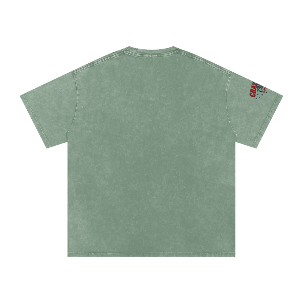 LIKE A BARREL HORSE Snow Washed Oversized Cotton T-Shirt