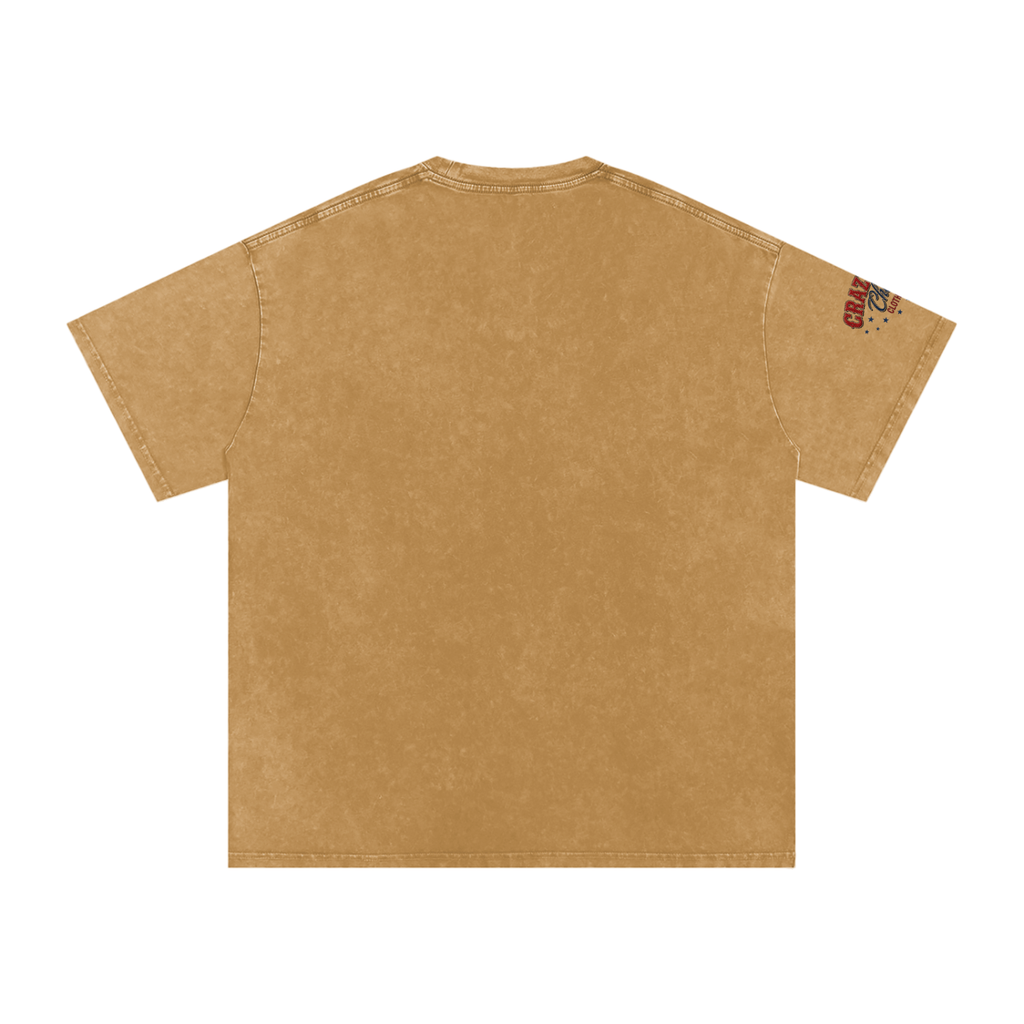 LIKE A BARREL HORSE Snow Washed Oversized Cotton T-Shirt