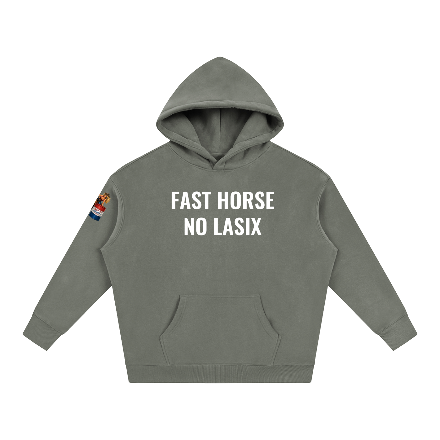 FAST HORSE Oversize Fleeced Hoodie