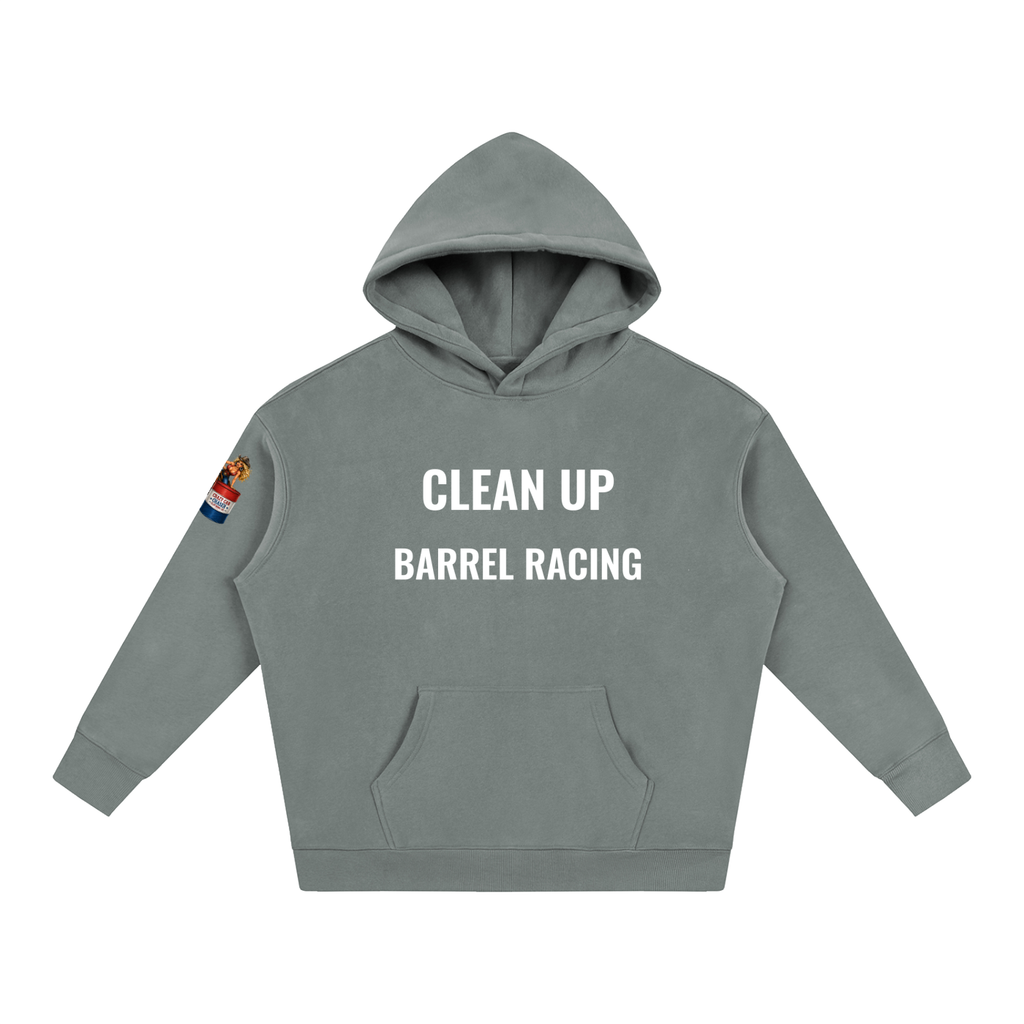 CLEAN IT UP Oversize Fleeced Hoodie