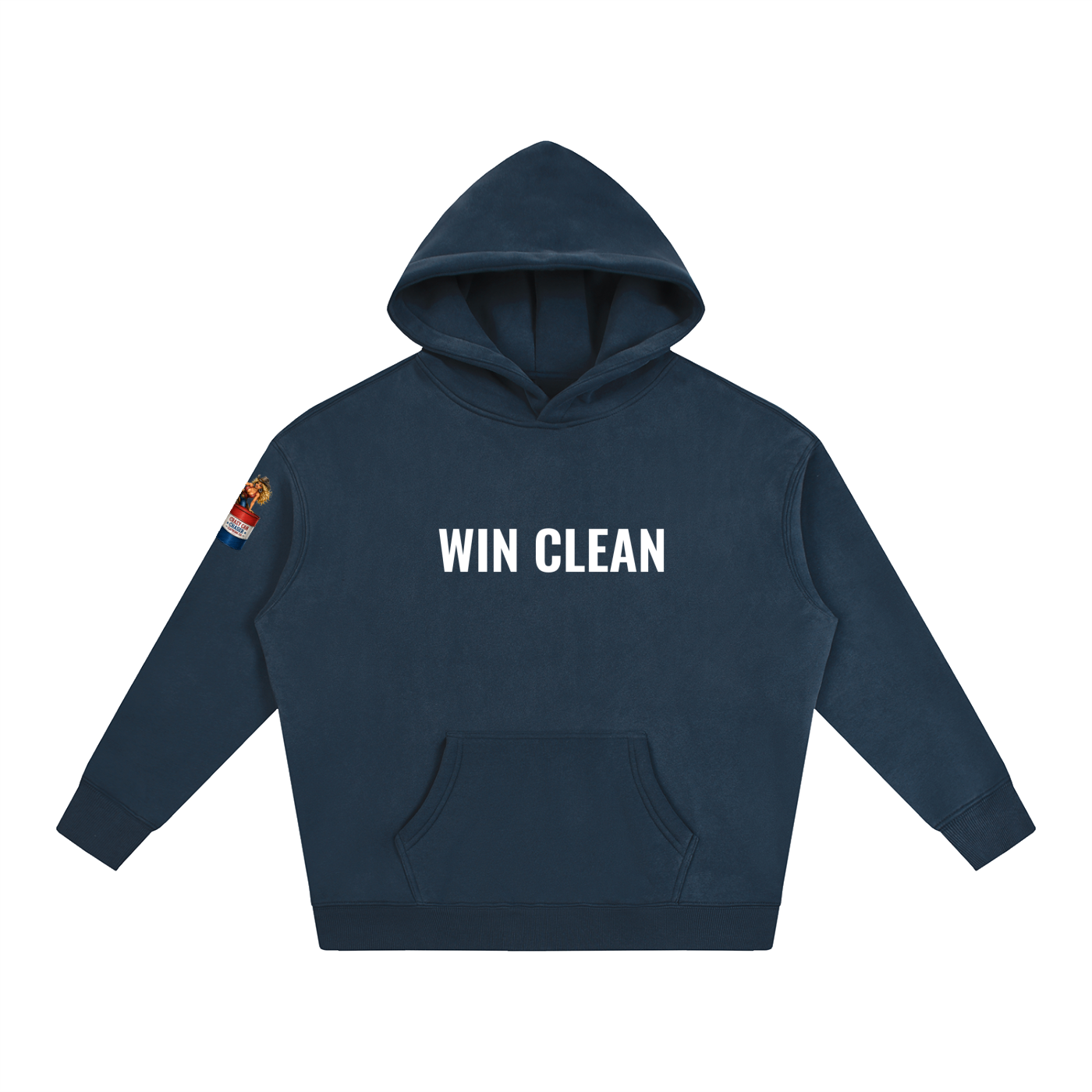 WIN CLEAN Oversize Fleeced Hoodie
