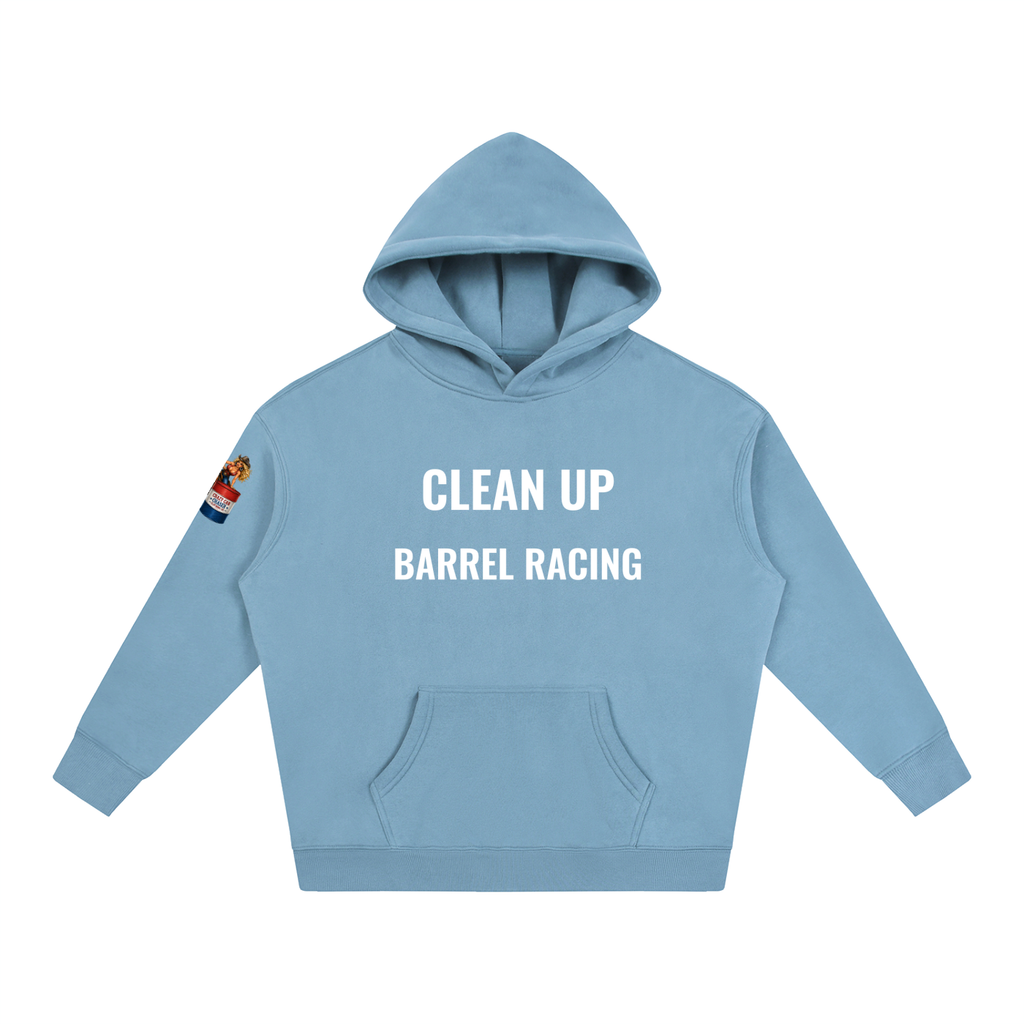 CLEAN IT UP Oversize Fleeced Hoodie