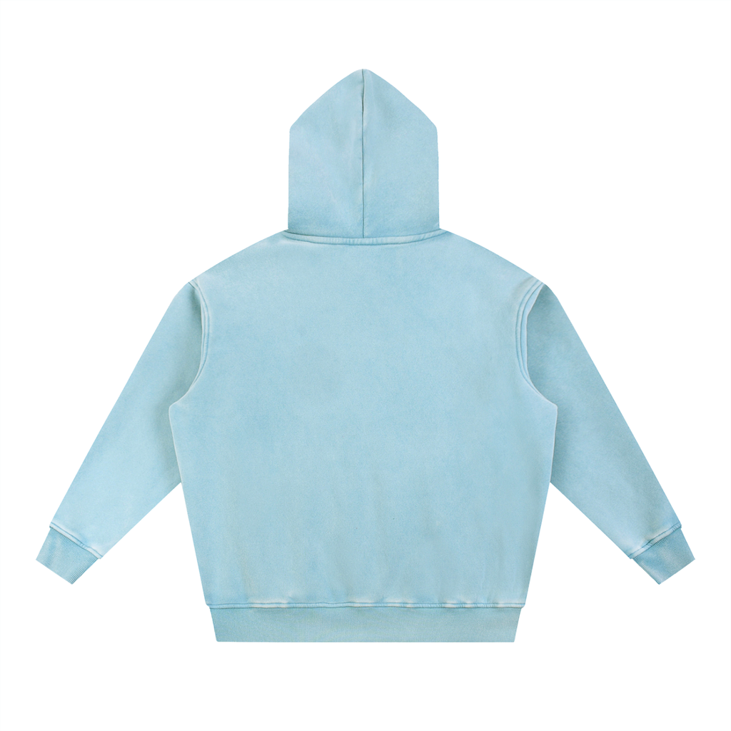 Ask Me How Fast Snow Wash Fleece Oversize Hoodie