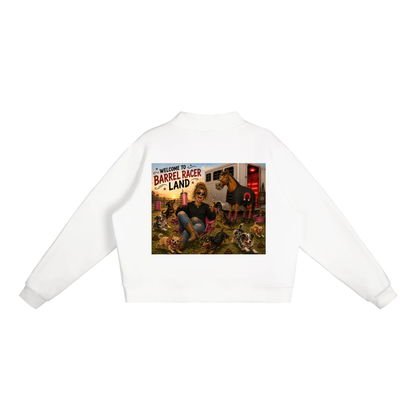 CCC Essential Fleece Mock-Neck Crew Sweatshirt