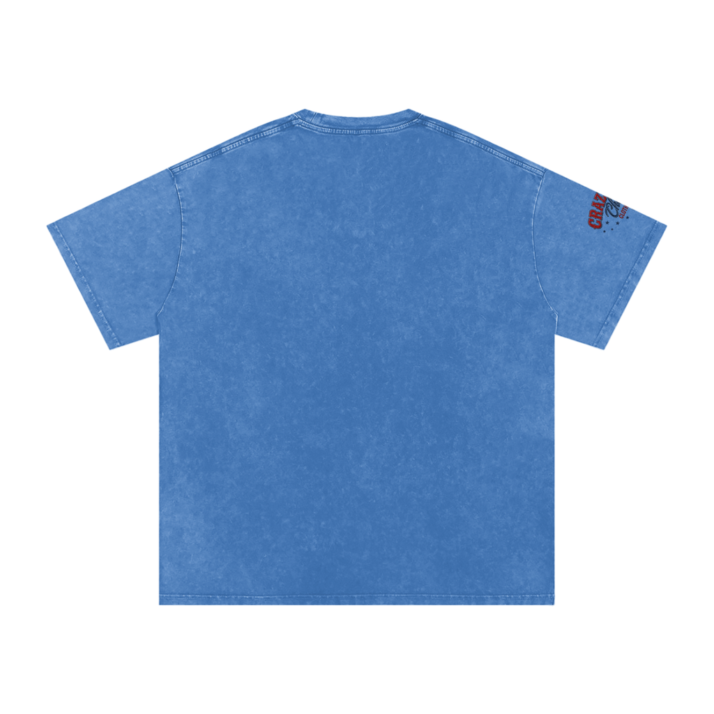LIKE A BARREL HORSE Snow Washed Oversized Cotton T-Shirt